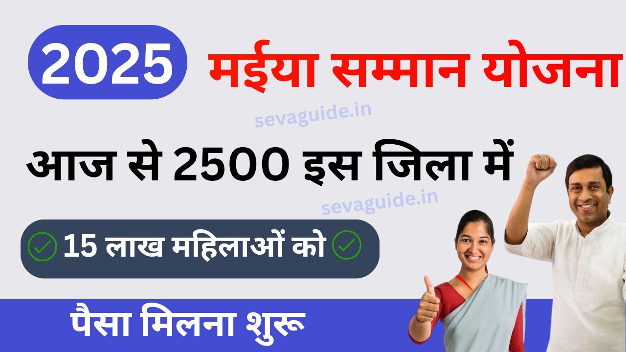 Maiya Samman Yojana 16vi Kist 2025 Update Hindi